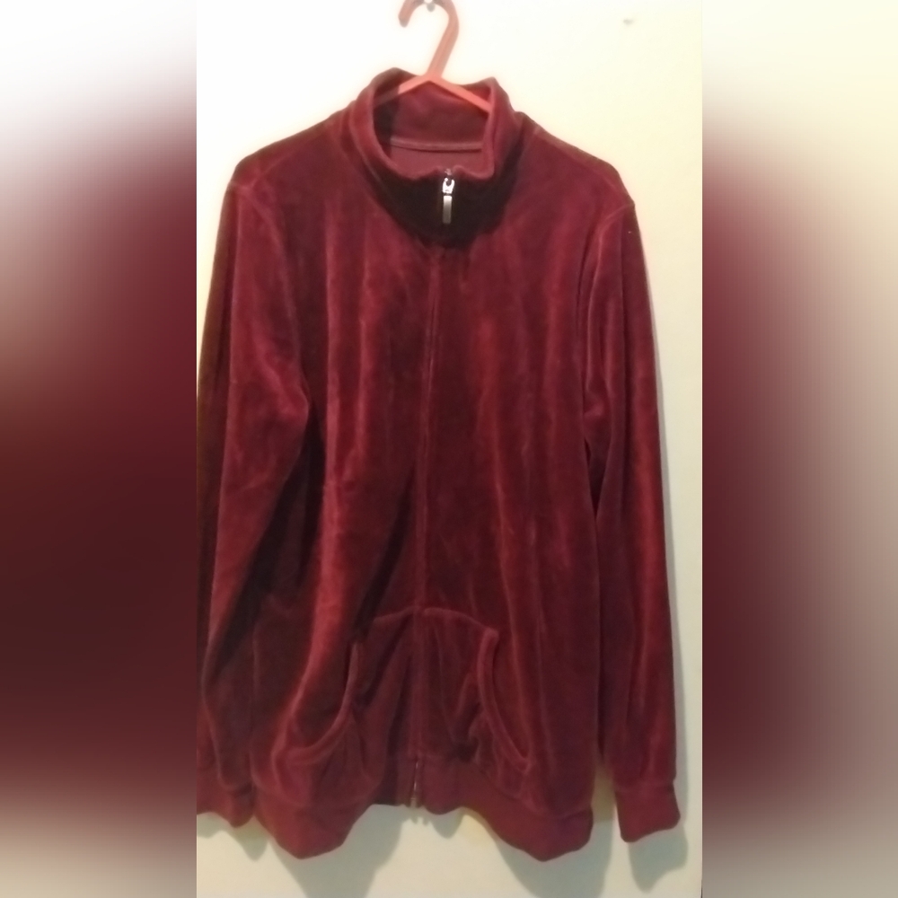 Made for Life Burgundy Velour Hoodie